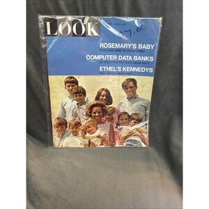 Look Magazine June 25, 1968 - Rosemary's Baby - Ethel Kennedy - Computers